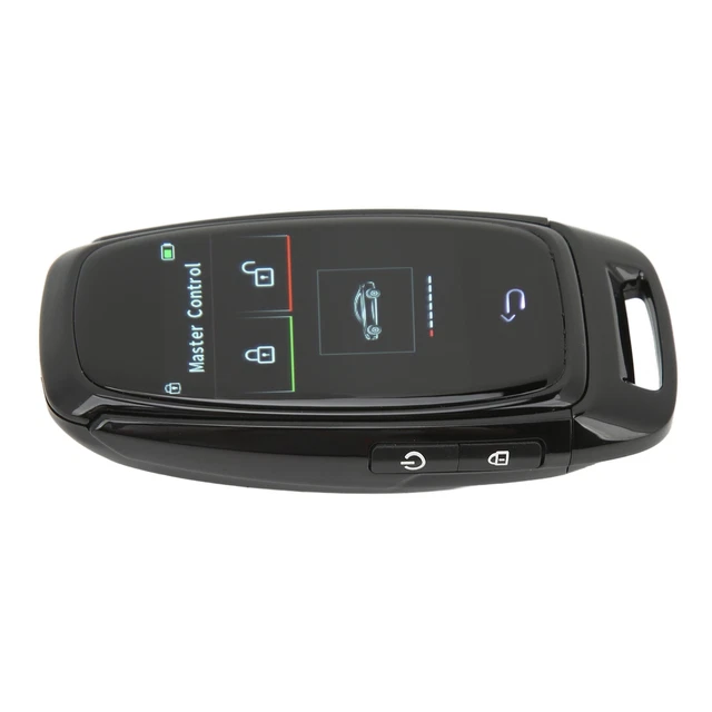 (Black)Car Remote Starter Key Anti Key Loss Smart LCD Key 5.0 Connection Key