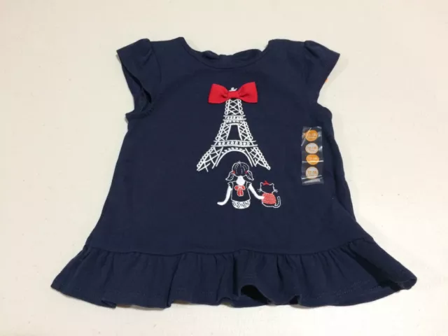 NWT Gymboree Paris Shirt Top Toddler Girls Parisian Afternoon 12-18-24M  3T 4T