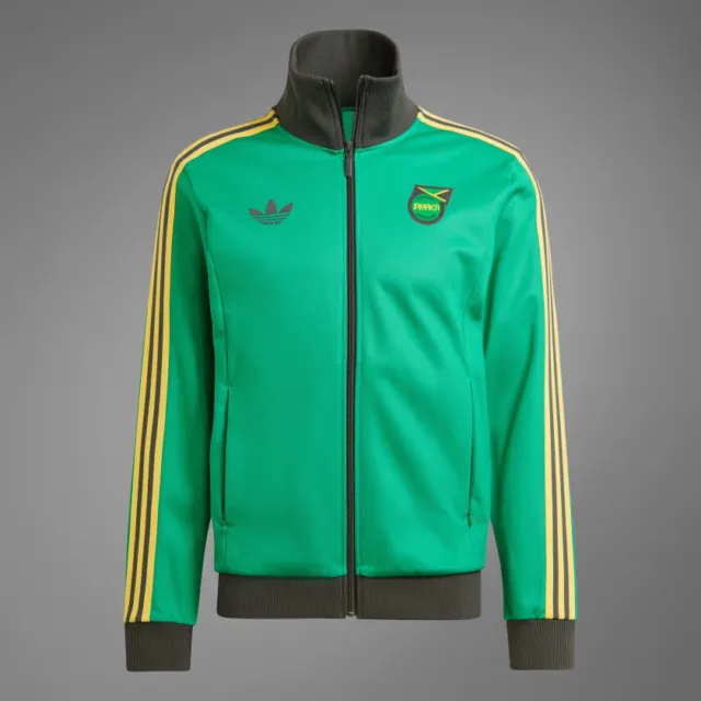 Adidas Originals Cjamaica Beckenbauer Uomo Pista Top IN Verde Stock Limitato