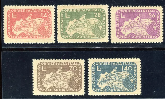 1945 Regno Umberto Ii Luogotenenza Coralit Ciclista Su Carta Geografica Mnh 953