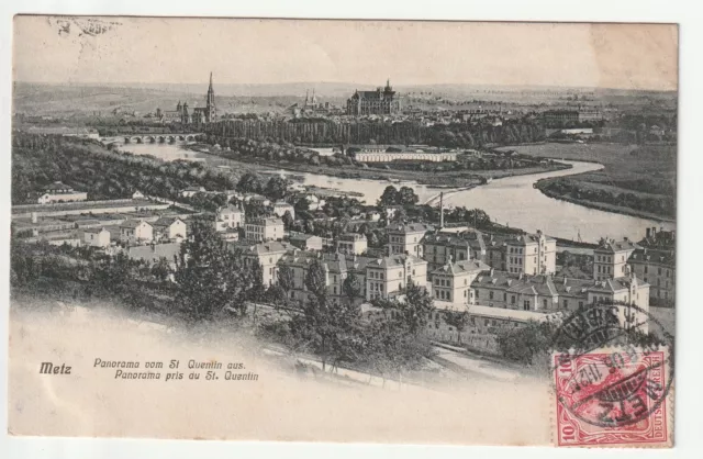 METZ - Moselle - CPA 57 - general view - panorama taken from St Quentin