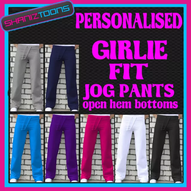 Pantalon De Jogging Femmes Joggers Jog Gym Sports Girlie Adapté Logo Club Personnalisé