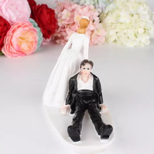 Gâteau de mariage en résine Topper Figure décor de mariée Couple marié