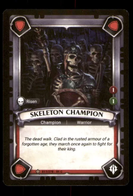 017/278 Skeleton Champion Common 2018 Warhammer Age Of Sigmar Champions TCG