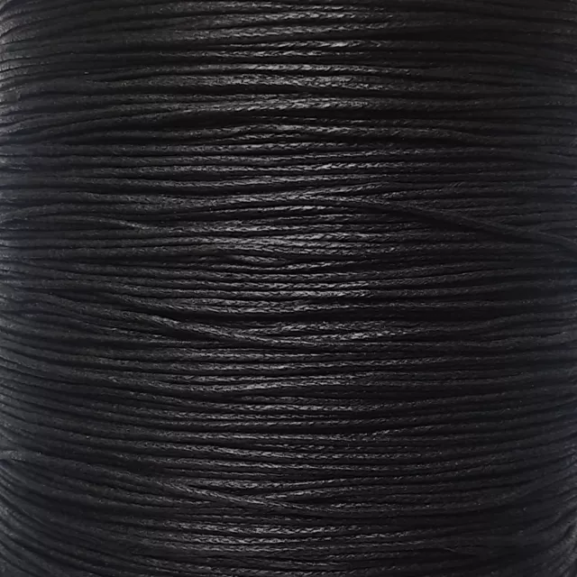 Waxed Cotton Cord 1mm ,10m to 50m Jewellery Making & Bracelet Necklace Craft