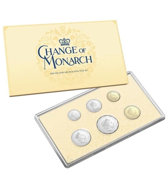 2024 CHANGE OF Monarch Mint 6 Coin Set RAM Mint Year Set Charles