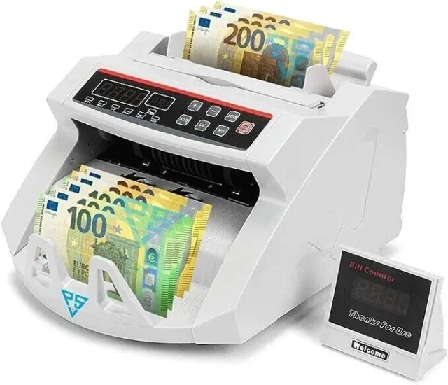 Conta Banconote Display LED Rivelatore di Banconote False, 1000 banconote/minuto