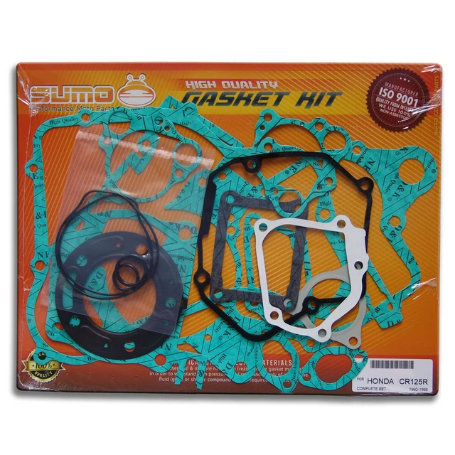 FULL COMPLETE ENGINE Rebuild Gasket Kit Set for Honda CR125R [19901999