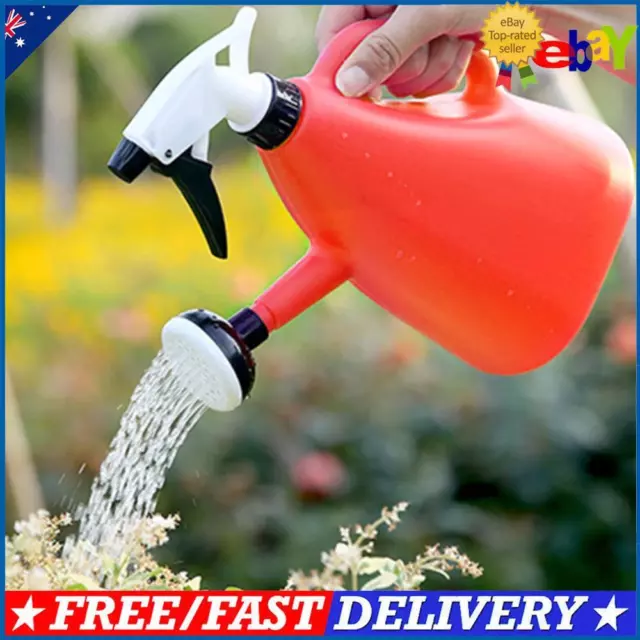 1L Plastic Watering Can Big Capacity 2 in 1 PP Spraying Bottle for Garden Park