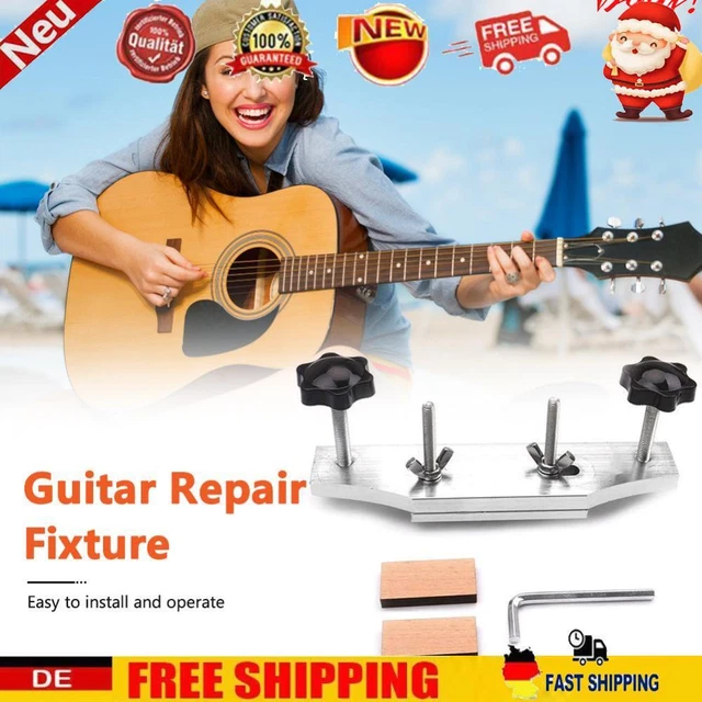 Acoustic Guitar Fixture Bonding Bridge Clamp Clip Stainless Steel Luthier Tools