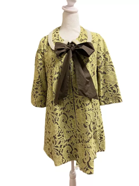 NWT ANTHROPOLOGIE RYU Pearl Lace Vintage Vibe Coat Size Medium
