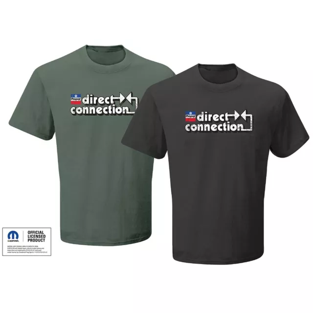 Mopar Men's Official Licensed Direct Connection Logo Premium Tee T-Shirt