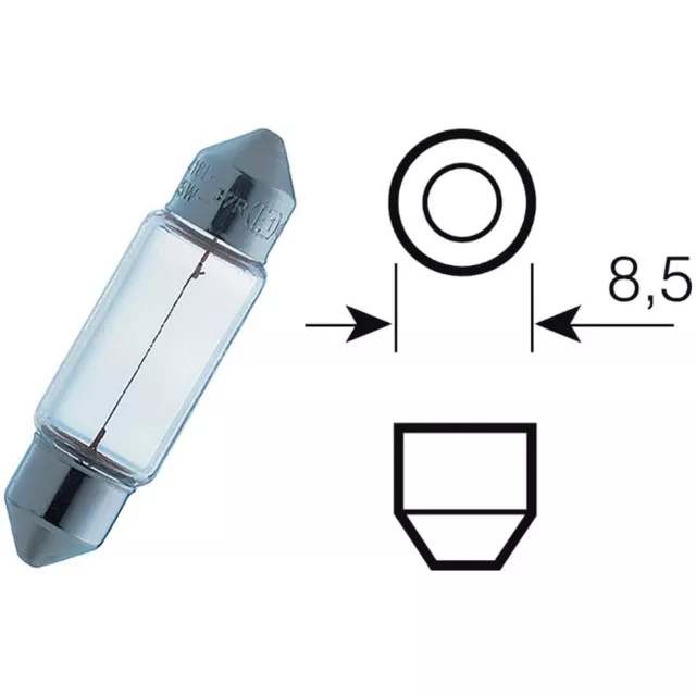 Coppia Di Lampadine Lampade Osram 12V 5W C5W Blister