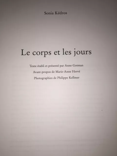 Le corps et les jours par Sonia Kédros | exercices danse 2