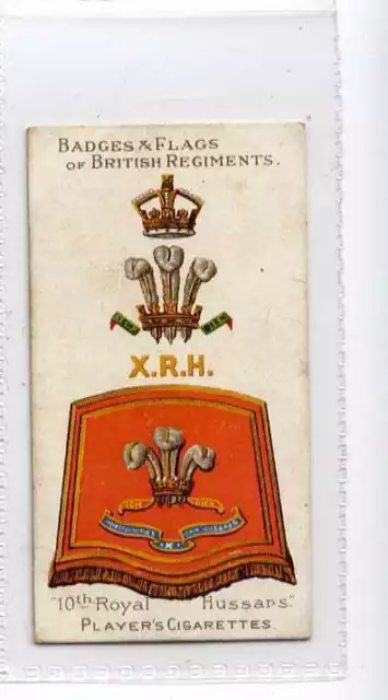 (Jb9543-100)  PLAYERS,BADGES & FLAGS OF BRITISH REGT.BROWN,10TH ROYAL,1904#21