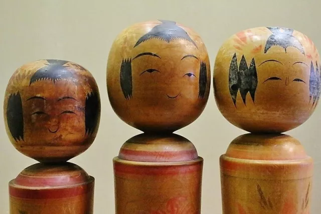 Folk Art Kokeshi Artist'S Item Naruko Tsutomu Onuma Hideo Renkichi 30Cm 1 Shaku