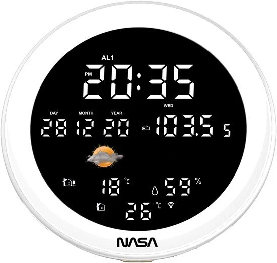 NASA Weerstation en Bluetooth Speaker Ship WSP 1700 Hout