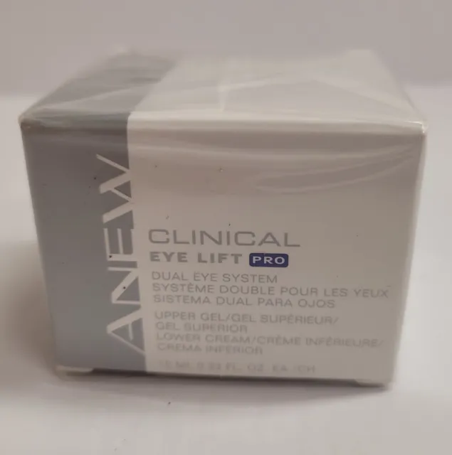 Avon Anew Clinical Eye Lift Pro Dual System Upper Gel Lower Cream Anti-Aging NEW