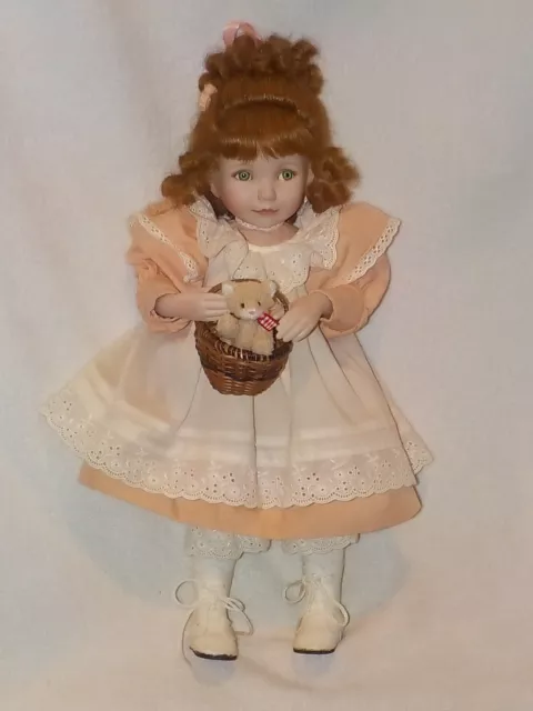 13" Porcelain/Cloth Body Doll "Peaches & Cream" Dianna Effner Sculpt