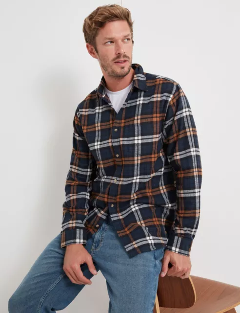 RIVERS - Mens Tops -  Heavy Flannel Long Sleeve Shirt