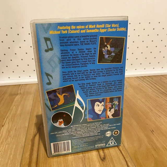 THE MAGIC FLUTE Mark Hamill Vintage 1994 VHS Tape £6.43 PicClick UK