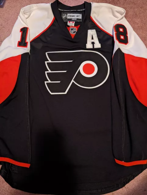 NHL Reebok Edge Philadelphia Flyers Richards Signed Authentic Hockey Jersey Sz56