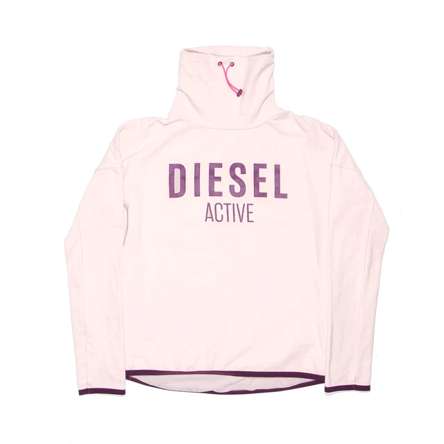 Felpa DIESEL donna ACTIVE Sport rosa collo alto XS