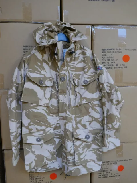 Desert DPM Camo Windproof Hooded Combat Smock - Army Issue - New Size 190/96