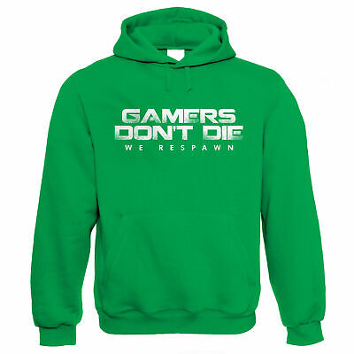Gamers Don't Die We Respawn Gamer Hoodie - for Xbox PS4 PC Video Game Players