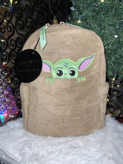 Vera Bradley Tan Backpack Star Wars Baby Yoda Mandalorian Grogu NWT