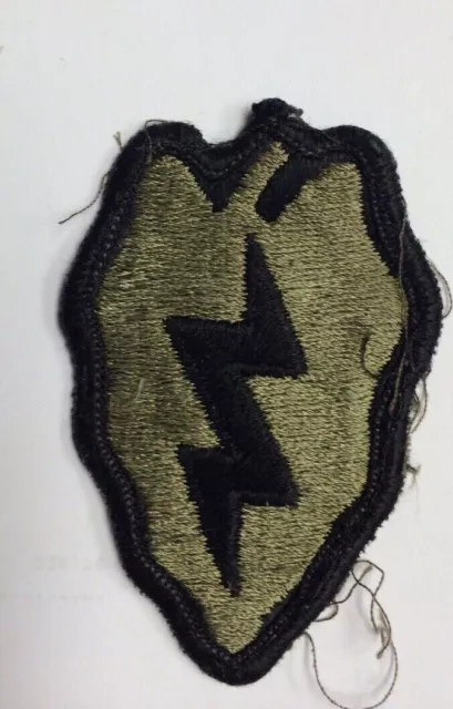 Vietnam era US Army 25th Infantry Division OD Subdued Green patch #25