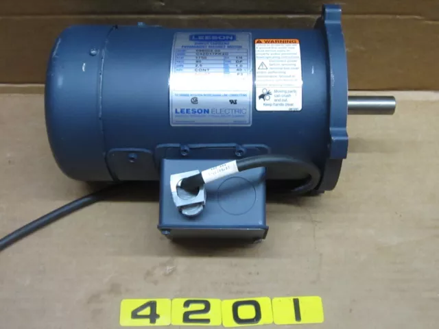 Leeson Dc Permanent Magnet Motor 098002.00 C42D17Fk2D  1/4 Hp