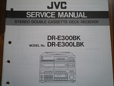 JVC JVC Vintage Service Manual Stereo With Double Cass Deck DR-E2BK/LBK Genuine 