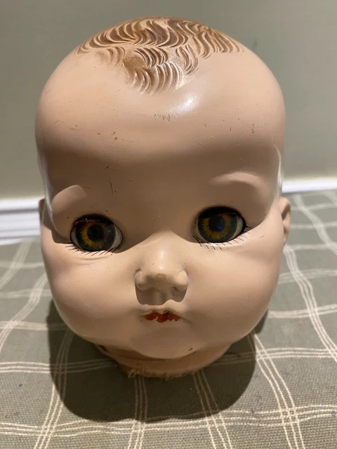 1940s Ideal Doll Head Made In USA. Pat. No 2252077￼. Composition