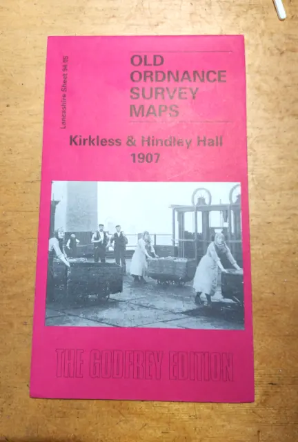 Kirkless and Hindley Hall 1907, Lancashire  Godfrey Old Ordnance Survey Map