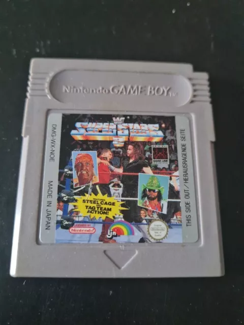 WWF Superstars 2 Gameboy Nintendo Cartridge PAL