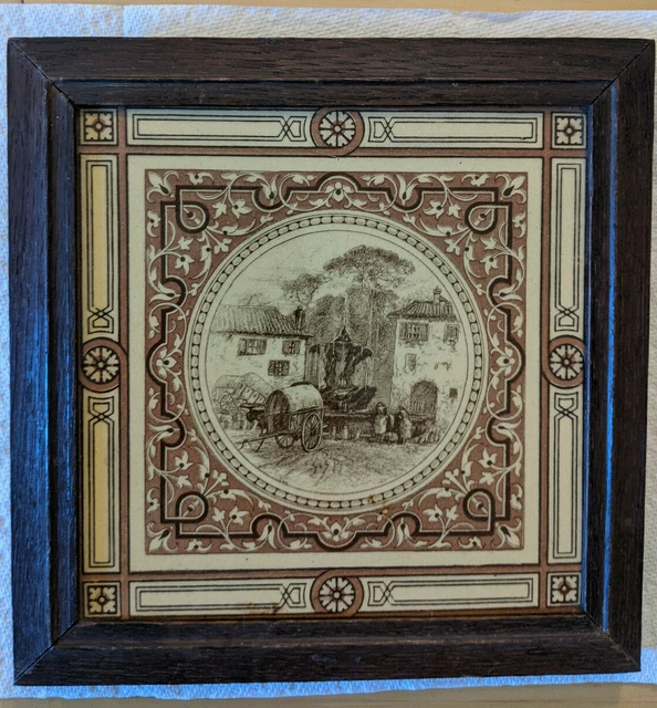 Frame Large Minton China Works Stoke on Trent Tile