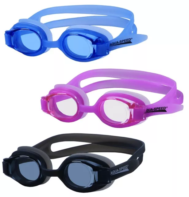 AQUA SPEED Kinder / Jugend Schwimmbrille Atos verschiedene Farben Taucherbrille