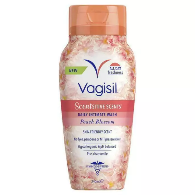 * Vagisil Daily Intimate Wash Scentsitive Scents Peach Blossom 240mL