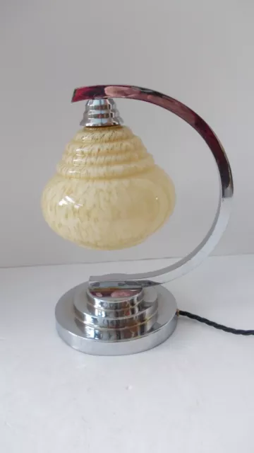 Original Art Deco Chrome Table Lamp