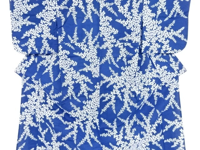 40985# Japanese Kimono / Antique Yukata / Bush Clover