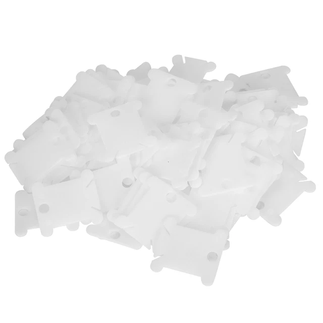 100 piezas bobinadora bobina bobina de hilo de hilo de plástico para coser