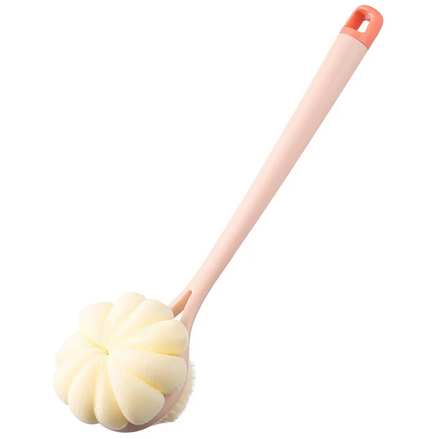 SHOWER SCRUBBER BRUSH Back Exfoliating Washcloth Long Handle Bath £10.