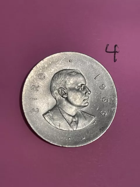 1966 Irish Silver Ten Shilling Coin Ireland 10s Pearse Commemorative 1916 Rising