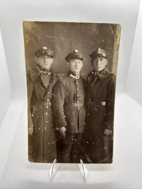 Altes Foto - 3 Männer Polizisten Soldaten