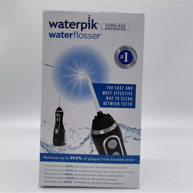 Waterpik WP-562EU Cordless Advanced Munddusche Tragbare Water Flosser, schwarz