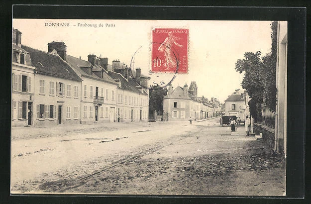 CPA Dormans, Faubourg de Paris