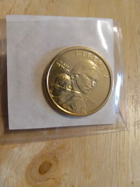 2000 D Sacagawea Dollar Coin 24K Gold Plated Collectible Uncirculated Certified