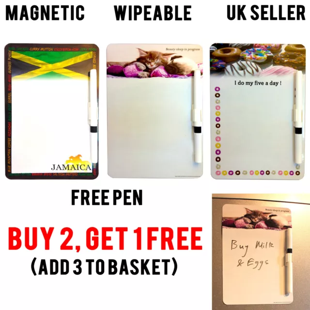 Cool A5 Magnetic Fridge Whiteboard Memo Board Dry Erase Magnet Notice Planner