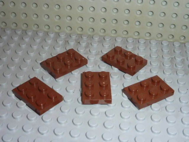 5 x LEGO Oldbrown plate 2x3 ref 3021 / Set 7111/10150/7186/7139/5978/7180/7194..